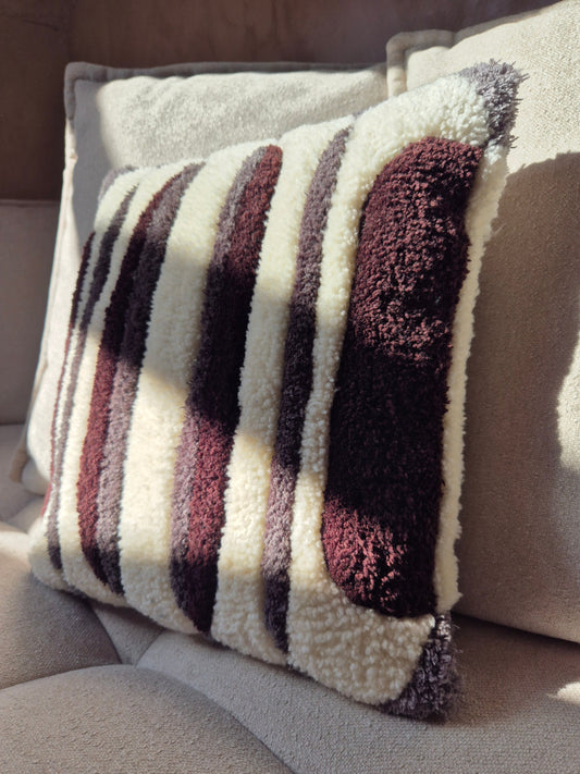 Coussin Inspiration Aubergine