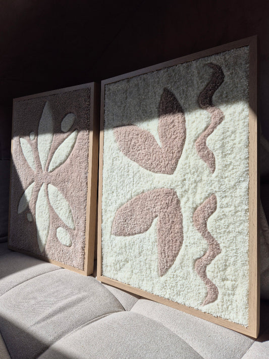 Tableaux Symbiose en laine réalisé à la main par Maison Laëne