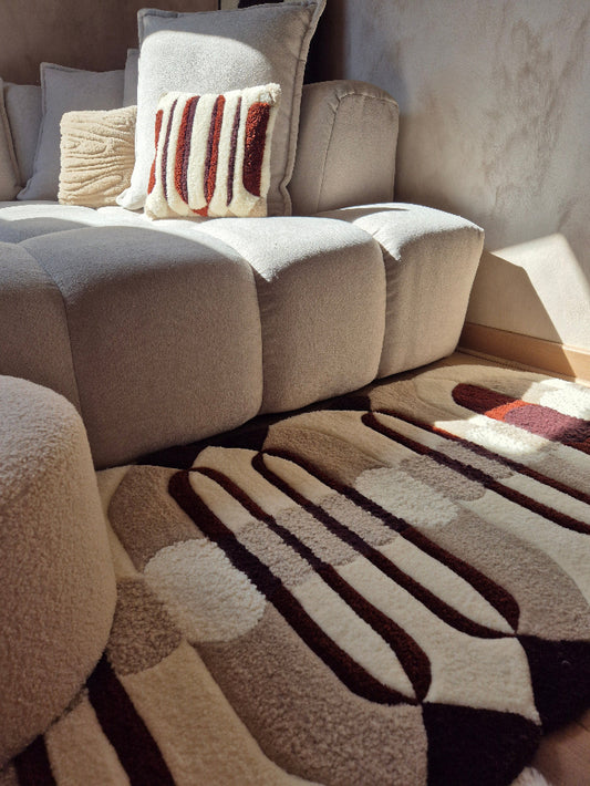 Tapis Hybride en laine réalisé à la main par Maison Laëne