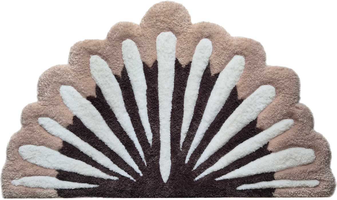 Tapis Ombelle en laine réalisé à la main par Maison Laëne