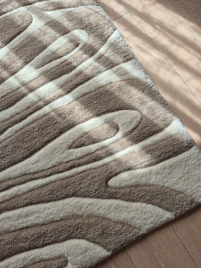 Tapis Sillage en laine réalisé à la main par Maison Laëne