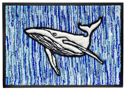 Tableau Whale en laine réalisé à la main par Maison Laëne